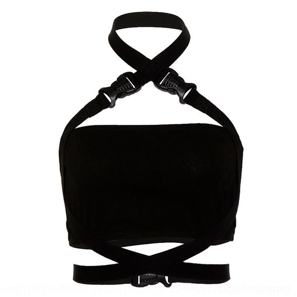 

zeyh body bra bandage lingerie clothes women harness belts black elastic strappy fashion caged bras bustier goth rave wear, Black;white