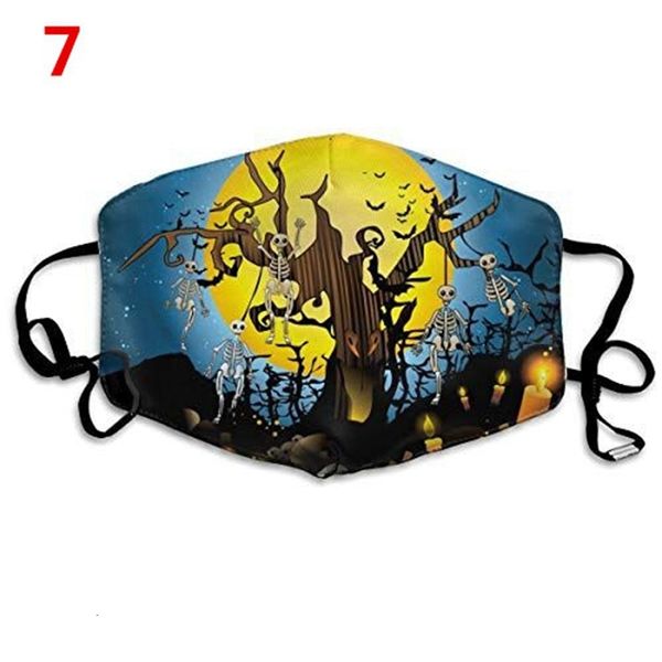 

factory face mask pumpkin castle ghost 3d printing anti-dust reusable washable mouth masks cotton halloween decor hha153 pv5pq