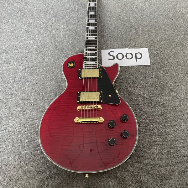 

classic custom shop 58 wine red lp electric guitar,mahogany solid body