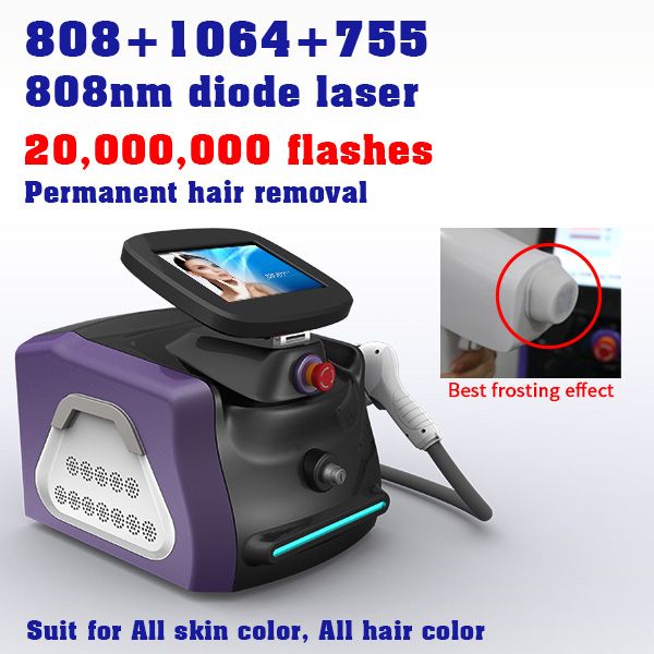 

salon use laser hair removal machine diode laser fast removal any skin type hair effect permanent and safe, Black