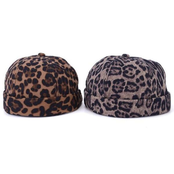 

berets xdanqinx adjustable size female hip-hop hat retro 2021 women's leopard print hats novelty fashion beret snapback cap, Blue;gray