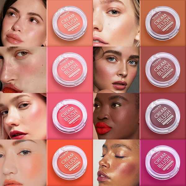 

phoera 8 colors natural lasting blush cream waterproof matte blusher brighten face contour blush face makeup