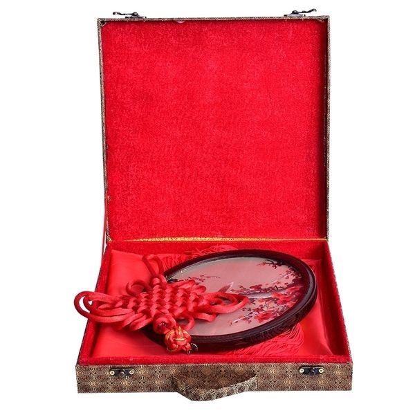 

a-dhl style wall hanging decor wenge frame ornaments handmade chinese silk embroidery home decoration gifts with box