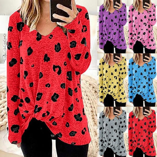

tshirt women fashion v-neck plus size printing long sleeve easy tie haut femme camiseta mujer women harajuku t shirt, White