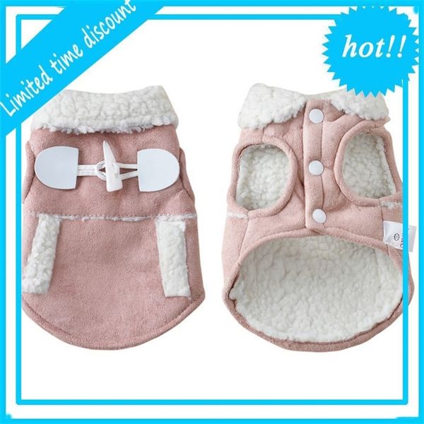 

pet winter pack warm fleece velet small dog motorbike vest jas clothing jackets new supplies pets