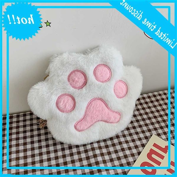 

cute cub women's fashion 2020 new cartoon doll plush one shoulder messenger bag