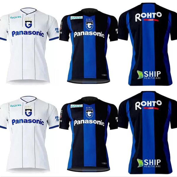 

22 23 j1 league gamba soccer jersey osaka japan 2022 2023 football shirts uniform #7 endo #9 ademilson #10 kurata ff, Black;yellow