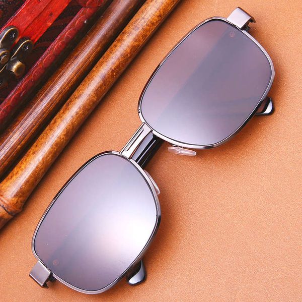 

full frame 200 bend torek natural glasses stone mirror donghai tea crystal care and eye protection sunglasses, Black