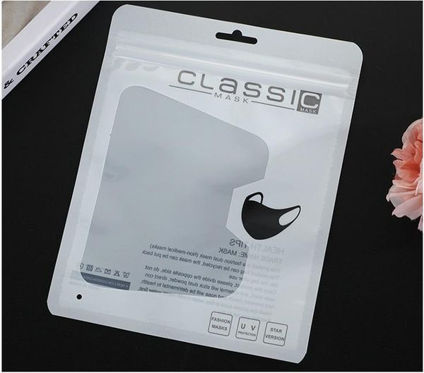 

plastic english bags face packaging only bag without mask dhl shipping