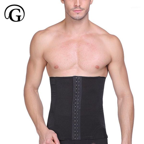 

prayger men slimming waist girdle hook confirm belly belt tummy trimmer breathable mesh waist cincher control abdomen wrap1, Black;brown