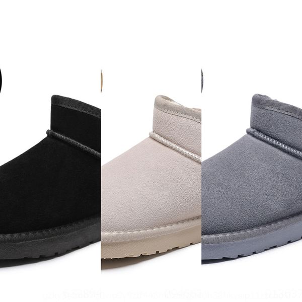 

neny size ankle warm plush snow winter outdoor work sneaker male rubber men men's boots waterproof, Black