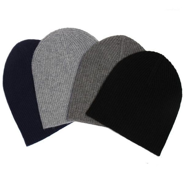 

beanies cashmere leisure warm autumn and winter thick knit hat1