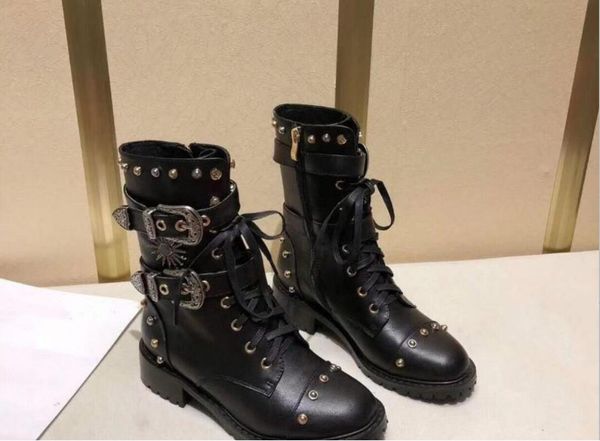 

models 8 inch willow nail motorcycle luxury designer womens formal wear waterproof snow boots latest autumn and winter mens classic boots m, Black