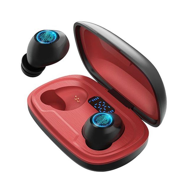 

bluetooth headset noise reduction hifi stereo led digital display sports headset tws 5.0 bluetooth earphone