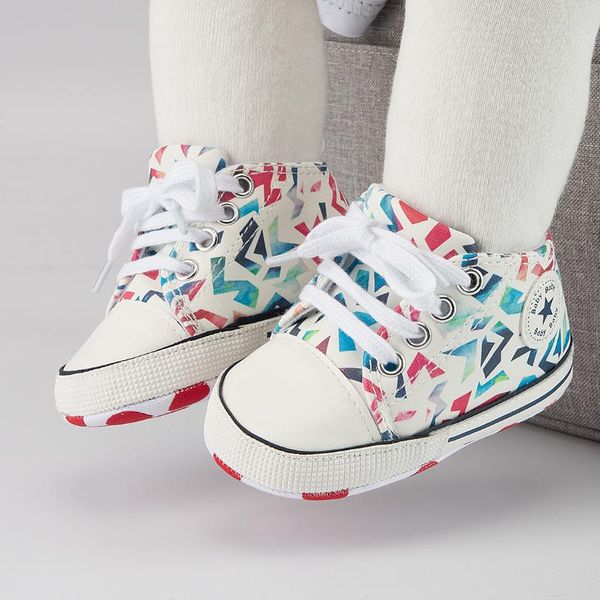 

first walkers baby boys girls shoes infant toddler soft sole anti-slip born canvas sports sneakers