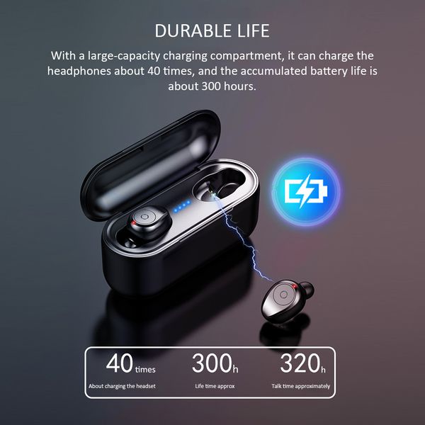 

f9 tws bluetooth v5.0 earphone wireless earphones stereo sport wireless headphones earbuds headset for iphone xiaomi