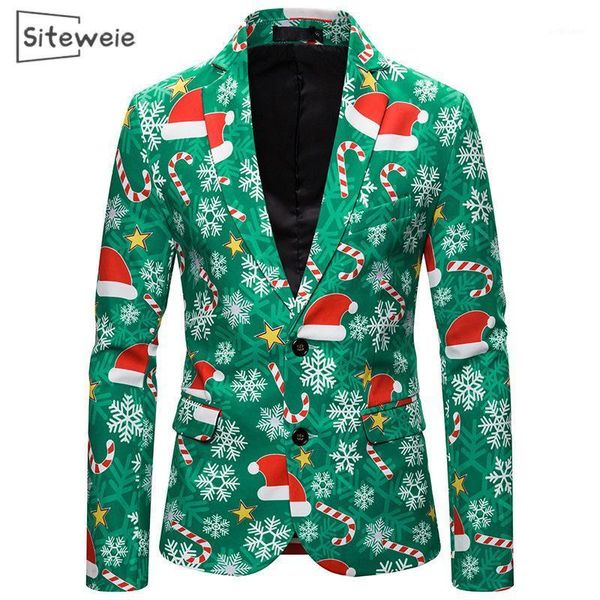 

siteweie men banquet party blazers suits christmas male print suit korean fashion brand casual jackets slim suit men's coat l5471, White;black
