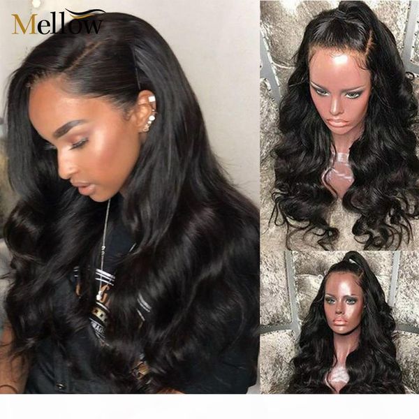 

s f body wave wigs pre plucked lace front wig for black woman glusless lace wigs