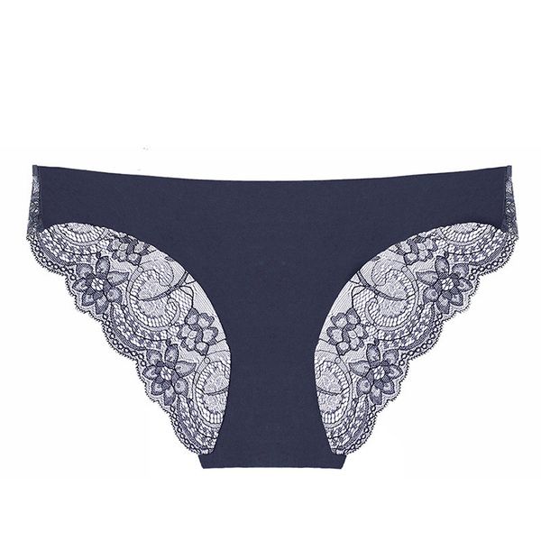

comfortable and breathable women's underwear, lace briefs, Black;pink
