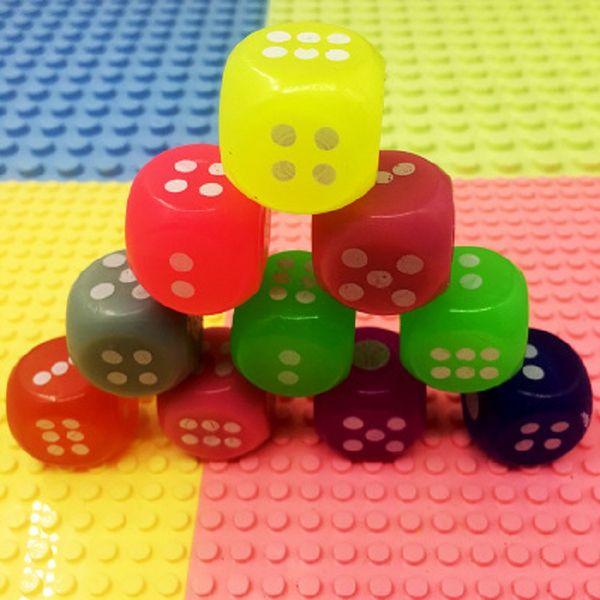 

tpr soft material luminous dices flashing elastic dice bar party new strange toys