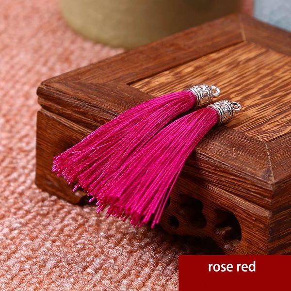 

12pcs lot metal cap tassels silk fringe bangs flower tassel trim decorative tassels for curtains home decoration accessories h bbyvuv