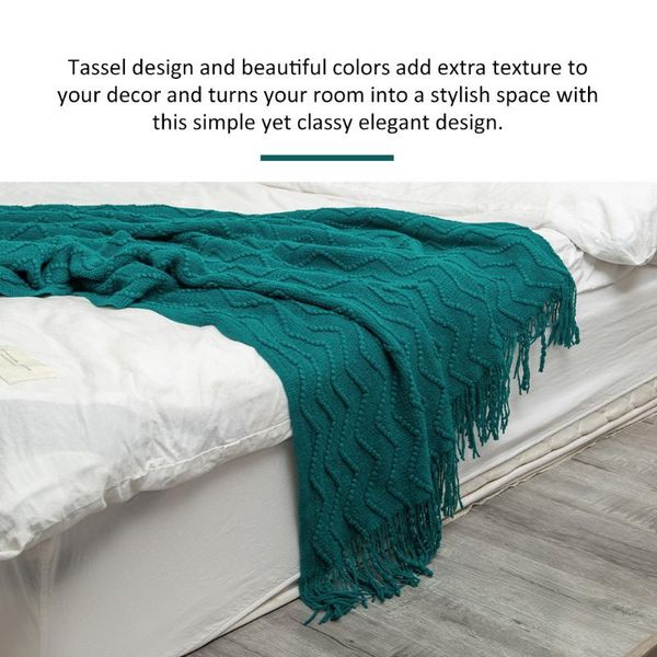 

blankets fashion office sleeping for sofa bed with tassels acrylic knitted warm lightweight grid travel throw blanket soft cozy couch