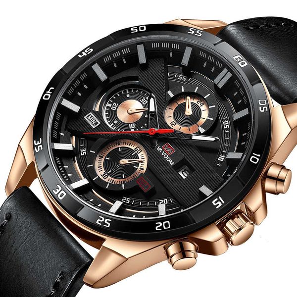 

samco new fashion mens watches brand luxury big dial military quartz leather waterproof sport watch men, Silver