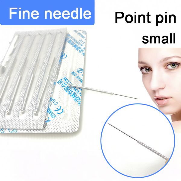 

50pcs plasma pen needles laser skin dark spot remover mole tattoo removal machine fine/thick dedicated needle for face wart tag