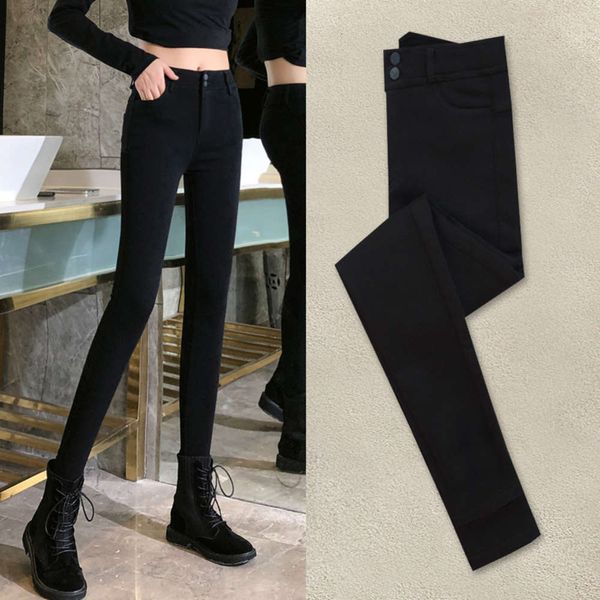 

hong kong thin workout leggings for women women's autumn new waist slim casual black leg magic pants