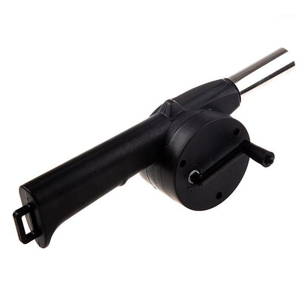 

bbq starter blower wind barbecue grill fire hand crank new1