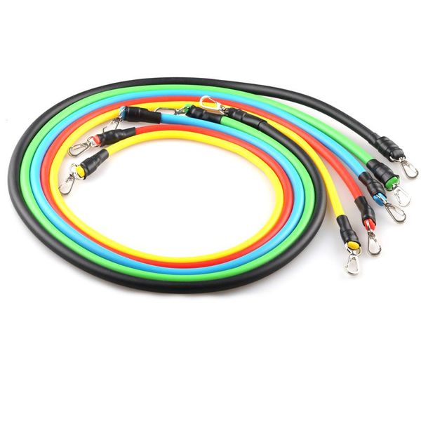 

resistance bands latex 11 in 1 sports fitness yoga pilates trainning tube pull rope resistance bands wmttdi yyysports