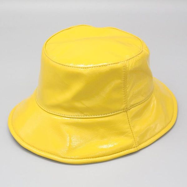 

cloches genuine leather fishing cap real sheep bucket hat sun, Blue;gray