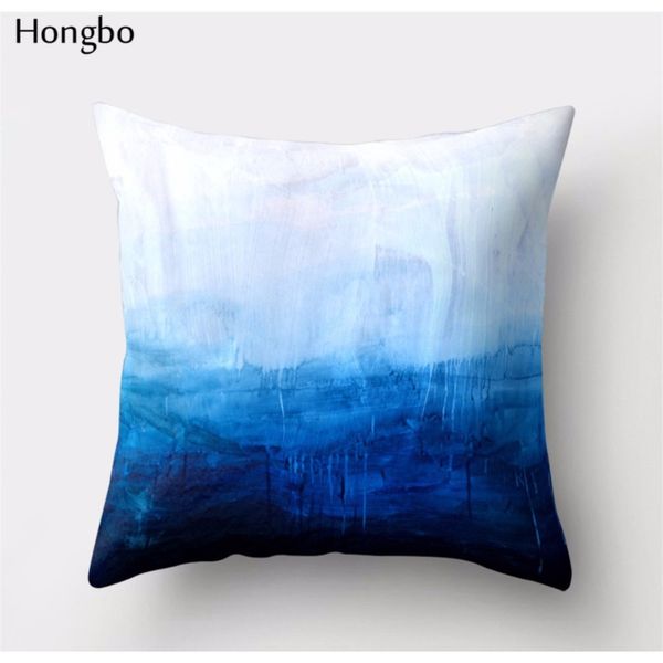 

hongbo 1 pcs colorful oil painting mountain wave polyester pillow case sofa cushion cover decorative pillow cover f wmtbpx
