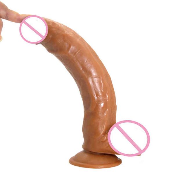 Nxy Dildos анальные игрушки искусственный пенис мягкий толстый ручной присоски фальшивый JJ мужской петух женский мастурбация устройство 0225