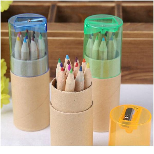 

2017 12 pcs/pack lovely bear cartoon mini colored pencil new wooden painting colored pencils drawi jllxub