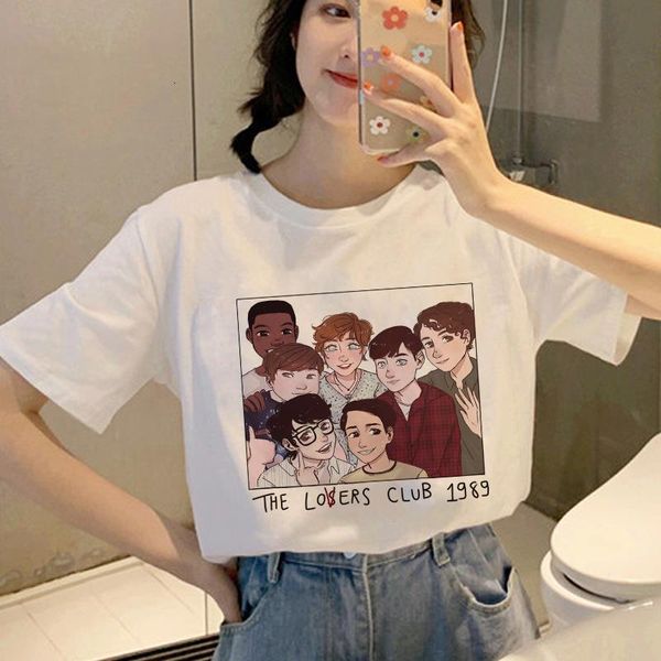 

women summer harajuku fashion t shirt casual short sleeve loser lover it inspired 90s female t-shirt tees vintage, White