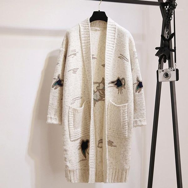 

jackets women winter 2020 knitted female coat ladies knitwear jacket outerwear cardigan winter autumn jacket for woman ta10461, Black;brown