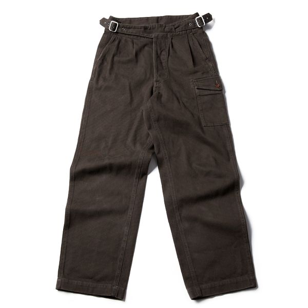 

brithsh army velvet gurkha vintage men's clothes plied pants faxj, Black