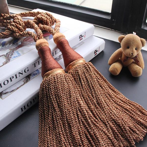 

1pc hanging ball curtain tieback tassel curtain buckle curtains braided binding tiebacks window tie back holder h jllufz