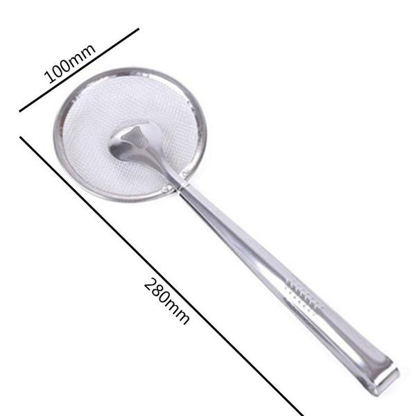 

frying filter clamp stainless steel oil spoon vegetables fried food snack strainer for household kitchen fryin bbyvrs