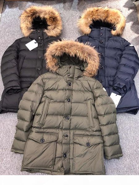 

2020 5a version mens maya down jacket windbreaker thick warm hoodies casual fashion luxury winter coats jackets size s-3xl, Black