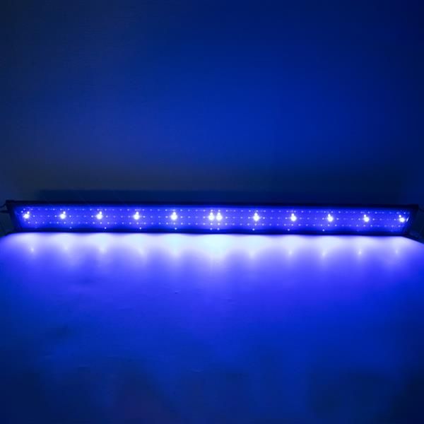 

24w 156led full spectrum water lamp 47.2inch black us standard aquarium lights (suitable for 47.2-55.1inch long aquarium) indoor