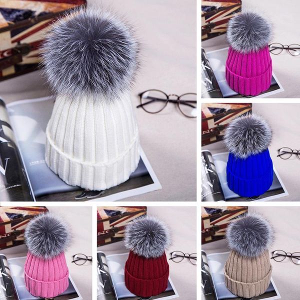 

women winter plush pom pom ball knit beanie ski cap bobble hat warm comfortable lxh1