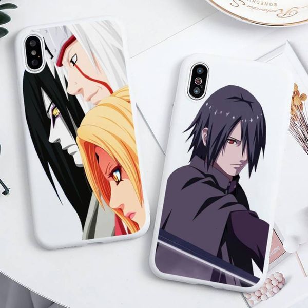 

naruto cartoon cute anime japane sasuke mobile phone case white def 11 pro xs max 8 7 6 6s plus x 5s se 2020 xr4fre