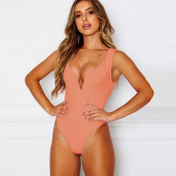 

womens fashion dressdeep v sleeveless tight jumpsuit straight kamf0xmcdd, Black;gray