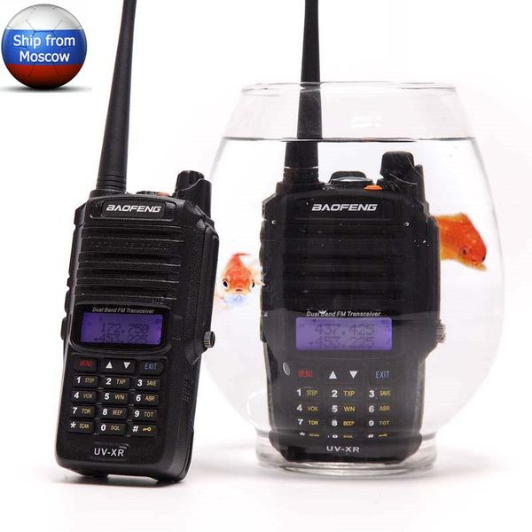 

walkie talkie baofeng uv-xr 10w 4800mah battery ip67 waterproof cb portable two way radio set handheld 10km long range powerful