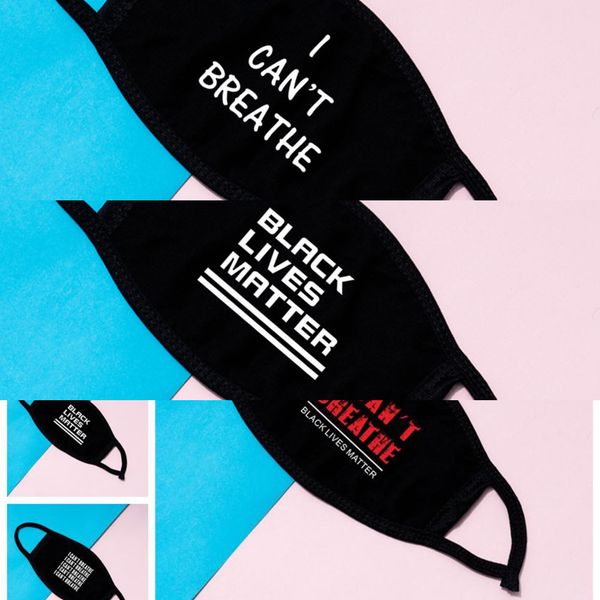 

breathe black new i lives matter can't george floyd masks washable reusable face designer mask 9 soutletjv0v