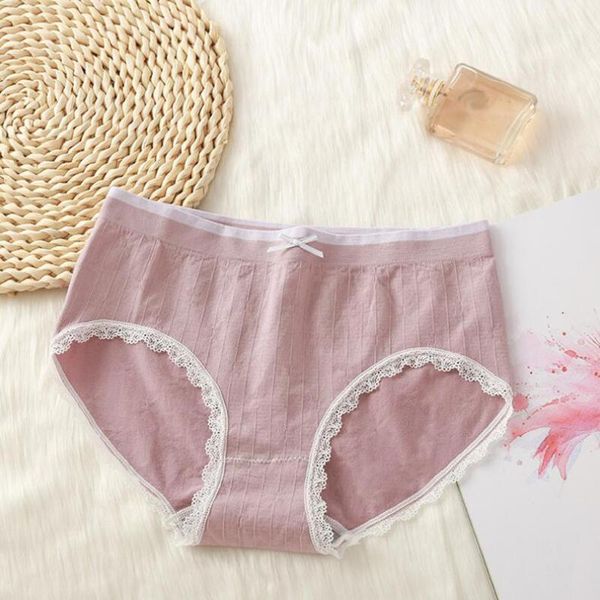 

lingerie femme erotic pants for women lace flowers print bow-knot underwear panties seamless underpants sleepwear pyjamas1, Black;pink