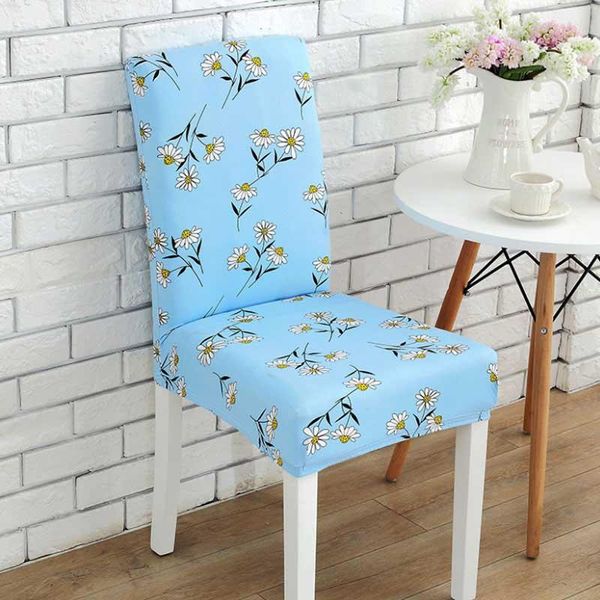 

2pcs printed chair cover spandex elastic chair covers removable dustproof dining room l decorative seat case chair cover wmtzfo