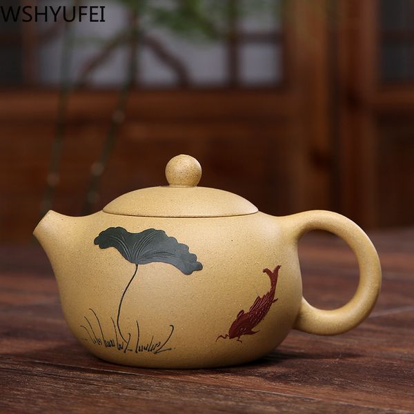 

yixing classic pot purple clay xi shi teapots ore beauty kettle 188 ball hole filter handmade tea set customized gifts 200ml q1218